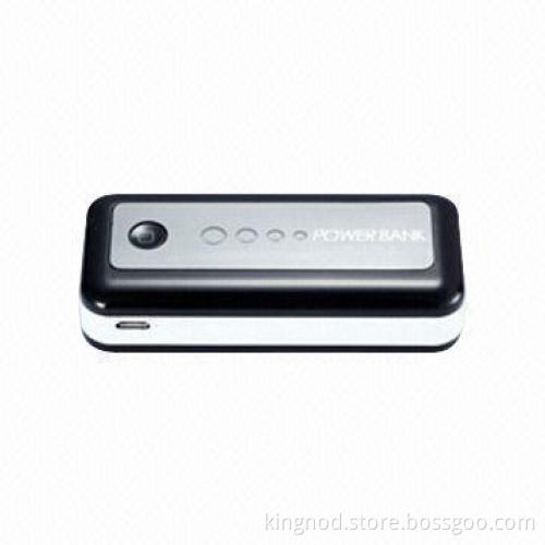 4,400mAh Power Banks, 5V DC/1A Output, LED Flashlight, Different Colors Available